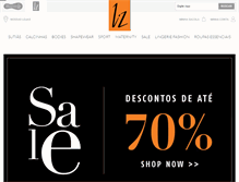Tablet Screenshot of liz.com.br